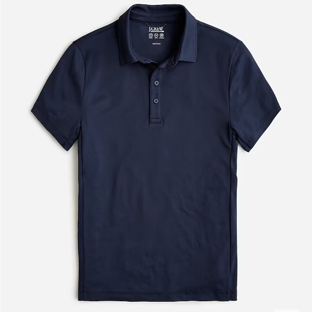 J crew navy blue Performance polo shirt with COOLMAX® - Picture 3 of 4